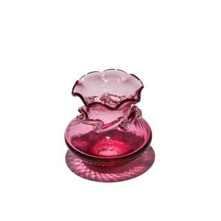 Cranberry Pilgrim Glass Vase