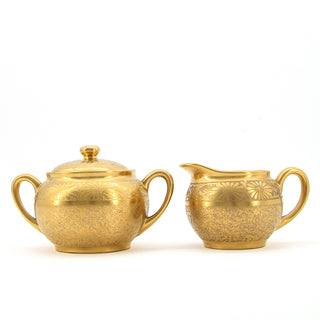 River Studios Gold Cream & Sugar Set