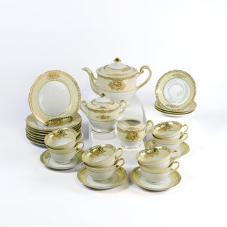 Goldena China Floral Tea Set (25 Pieces)