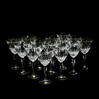 Josair Edith Pattern Red Wine Glasses & Champagne Coupes - Set Of 14