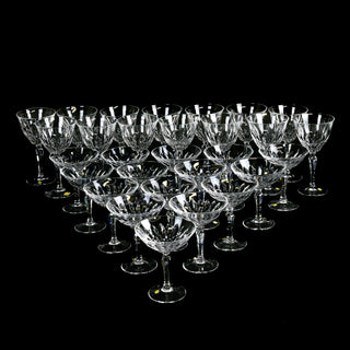 Josair Edith Pattern Red Wine Glasses & Champagne Coupes - Set Of 14