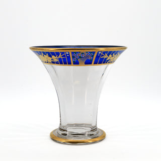 A.H. Heisey Company Gold Trim Glass Vase