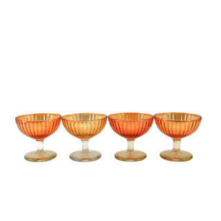 Imperial Glass Carnival Sorbet Bowl Set (Four Piece)