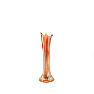 Vintage Carnival Glass Fluted Vase