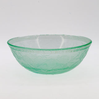 Us Glass Co. Green Strawberry Glass Bowl