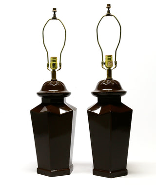 Pair of Ginger Jar Ceramic Table Lamp