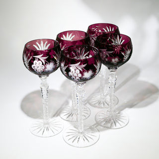 Nachtmann "Traube" Hock Glass - Set Of 5 In Amethyst