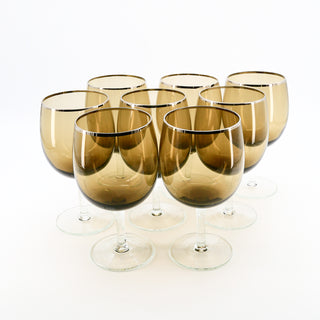 Luminarc Crystal "Domaine" Wine Glass - Set Of 8 In Smoke Brown