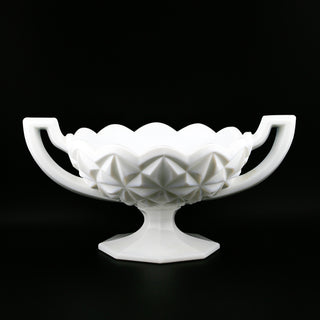 White Tiffin "Franciscan" Two Handled Pedestal Bowl