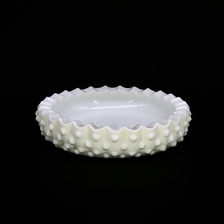 White Fenton "Hobnail" Milk Glass Ashtray