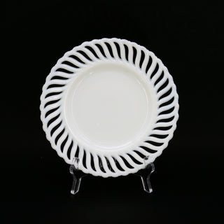 White Laurene "Pavilion" Scalloped Chop Plate