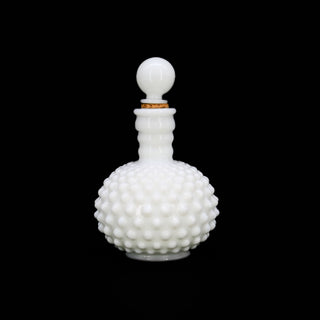 Fenton "Hobnail" Milk Glass Perfume Bottle