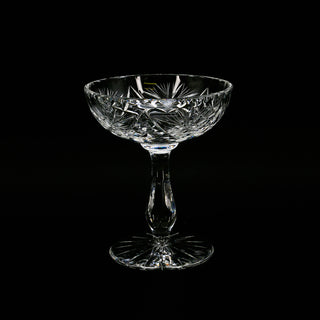 "Starburst" Cut Crystal Pedestal Compote