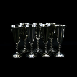 J. Perez Ruiz Silverplated Goblet - Set Of 7