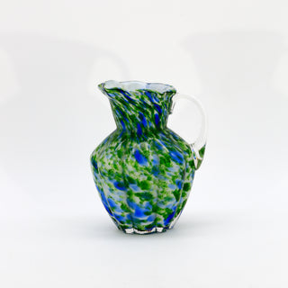 Fenton Blue & Green "Vessel of Gems" Pitcher