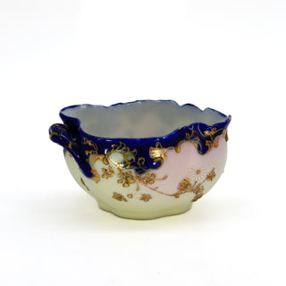 Nippon "Daisies" Cobalt, White & Gold Creamer