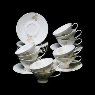 Rosenthal "Desert Rose" Tea Cup & Saucer - Set Of 9