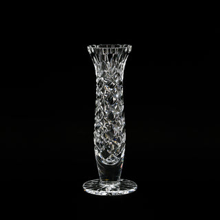 Czechoslovakian Cut Crystal "Lattice" Bud Vase